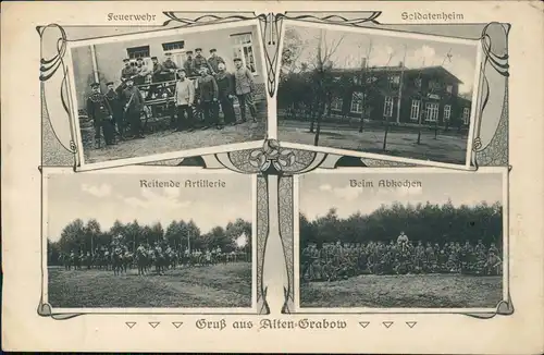Altengrabow Truppenübungsplatz: Feuerwehr, Artillerie, Abkochen 1917