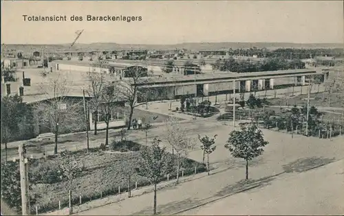 Ansichtskarte Altengrabow Totale Barackenlagers 1917  gel. Feldpost Magdeburg