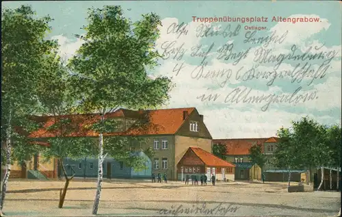 Ansichtskarte Altengrabow Truppenübungsplatz - Ostlager 1916