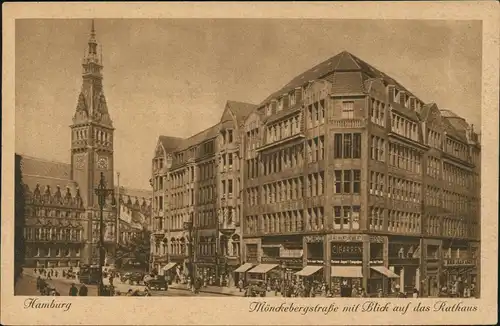 Altstadt-Hamburg Mönckebergstraße - Lloay, Zigarrengeschäft 1922