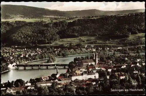 Ansichtskarte Bad Säckingen Luftbild Luftaufnahmen - Color 1967