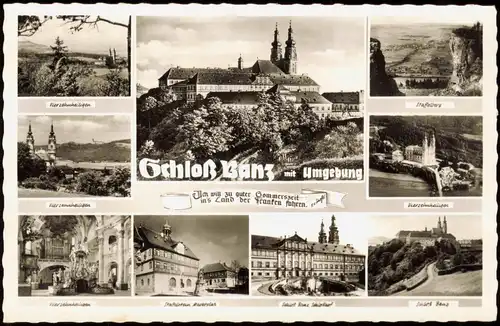 Ansichtskarte Bad Staffelstein MB Umgebung Vierzehnheiligen, Kloster 1961