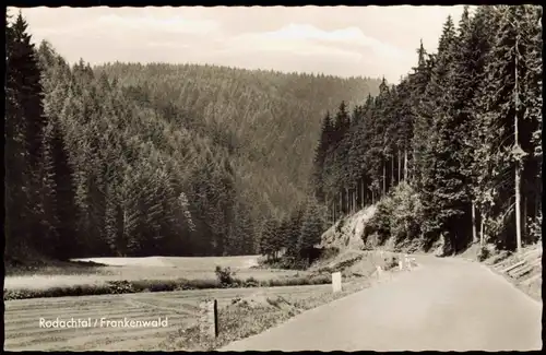 Ansichtskarte .Bayern Rodachtal Frankenwald - Straße 1961