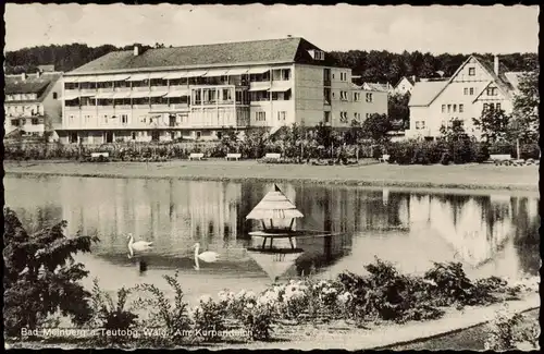 Ansichtskarte Horn-Bad Meinberg Schwanensee, Kurheim 1962