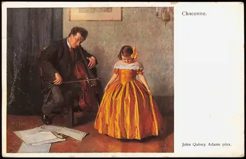 Ansichtskarte  Wiener Kunst: Chaconne von John Quincy Adams 1912