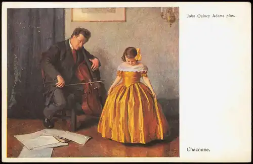 Ansichtskarte  Wiener Kunst: Chaconne von John Quincy Adams 1912