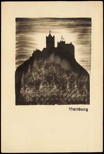 Ansichtskarte Eisenach Wartburg Künstlerkarte 1914