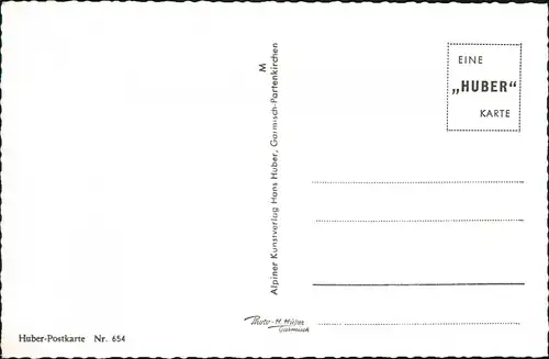Garmisch-Garmisch-Partenkirchen Straße, Ochsen, Autos - Geschäfte 1961