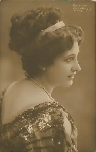 Ansichtskarte  Menschen schöne Frau Boyer de Lafory 1913