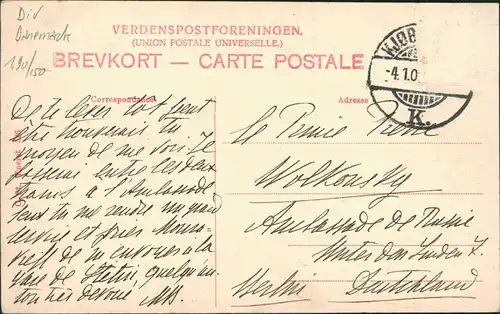 Postcard Klampenborg Strand-Hotel, Anlegestelle 1909