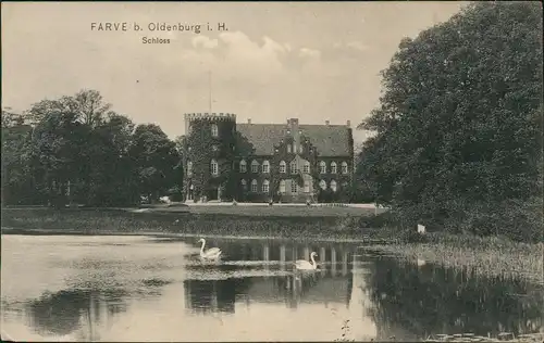 Ansichtskarte Wangels Schloß Farve - Seeseite 1912