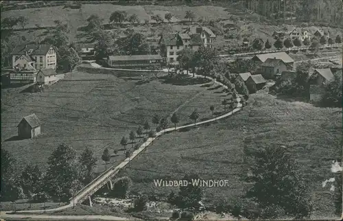 Ansichtskarte Bad Wildbad Windhof 1915  gel an Prinz Pierre Wolkonsky