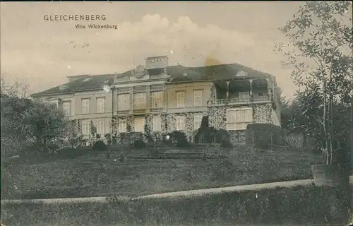 Ansichtskarte  Gleichenberg Villa Wickenburg 1907  gel. Prinz Pierre Wolkonsky