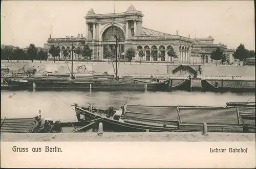Ansichtskarte Berlin Lehrter Bahnhof 1909  gel an Prinz  Pierre Wolkonsky