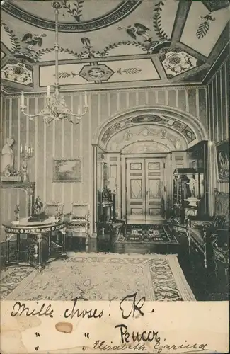 AK München Saal Hotel 4 Jahreszeiten 1904 gel. an Fürst  Pierre Wolkonsky