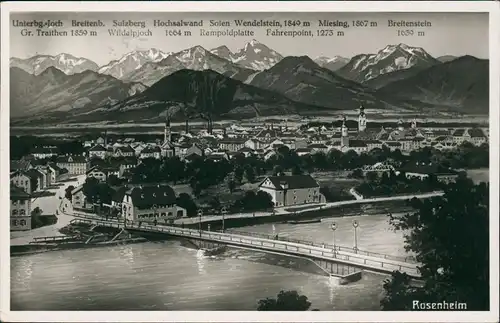 Ansichtskarte Rosenheim Stadt - Künstlerkarte 1930