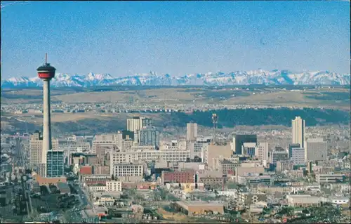 Postcard Calgary Areal view - Luftbild 1968