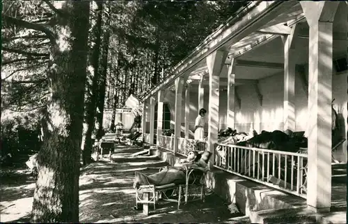 Ansichtskarte Bad Steben Kuranlagen - Liegehalle 1959