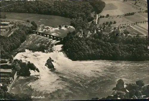 Ansichtskarte Neuhausen am Rheinfall Luftbild Rheinfall 1931