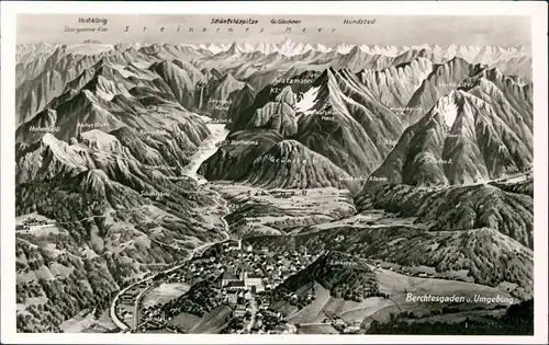 Ansichtskarte Berchtesgaden Fotokunst - Stadt und Umgebung Beschreibung 1940