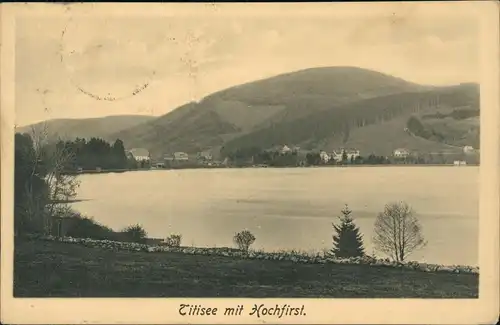 Ansichtskarte Titisee-Neustadt mit Kochfirst. 1911
 gel. Prinz Pierre Wolkonsky