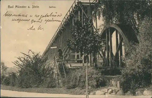 Bad Münster am Stein-Ebernburg Saline 1913  gel Prinz Pierre Wolkonsky Russland