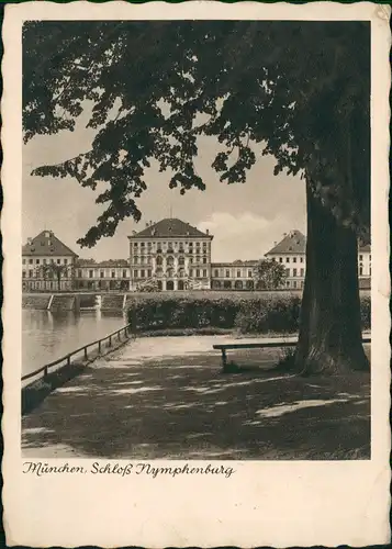 Ansichtskarte München Schloss Nymphenburg 1950