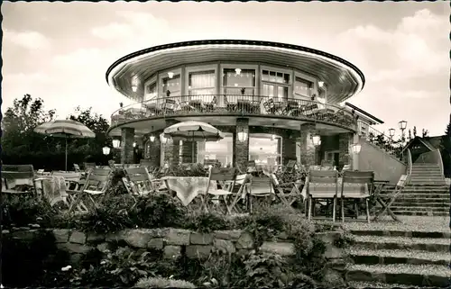 Ansichtskarte Hahnenklee-Goslar Café u. Restaurant „Bastei" 1953