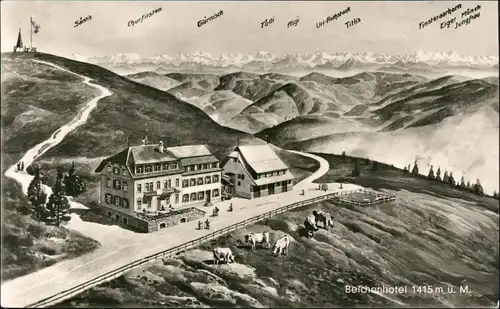 Ansichtskarte Aitern Hotel Belchenhaus - Fotomontage 1958