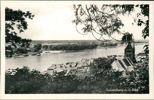 Ansichtskarte Lauenburg (Elbe) Stadtblick 1953