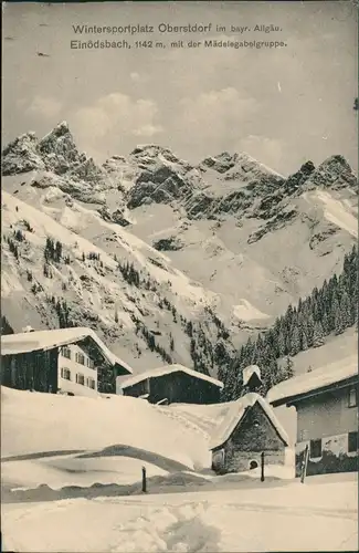 Einödsbach-Oberstdorf (Allgäu) Mädelegabelgruppe im Winter 1917