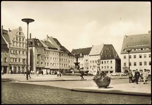 Ansichtskarte Freiberg (Sachsen) Marktplatz 1974