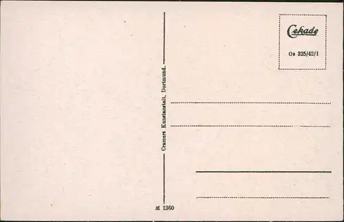 Ansichtskarte Osnabrück Totale 1942