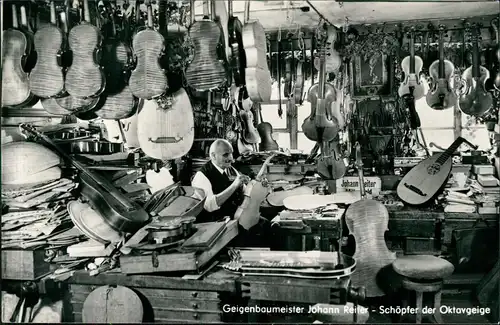 Mittenwald Geigenbaumeister Johann Reiter - Schöpfer der Oktavgeige 1959
