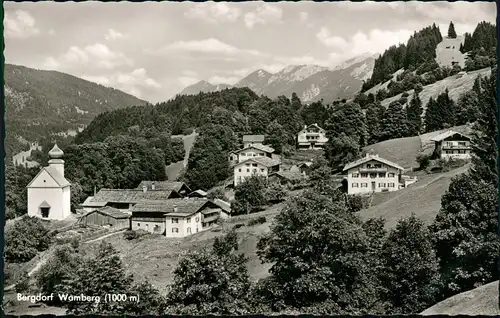 Ansichtskarte Wamberg Garmisch-Partenkirchen Bergdorf 1958