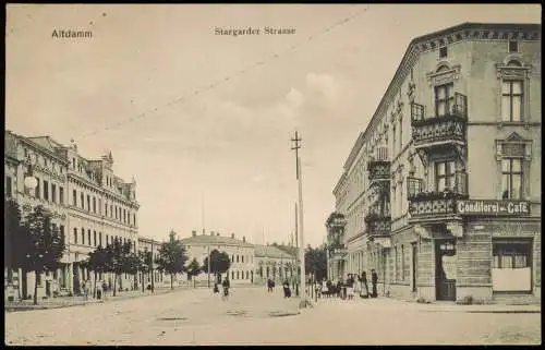 Postcard Altdamm-Stettin Dąbie Szczecin Stargarder Strasse 1912