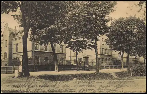 Postcard Belgard an der Persante Białogard Kaserne 1914
