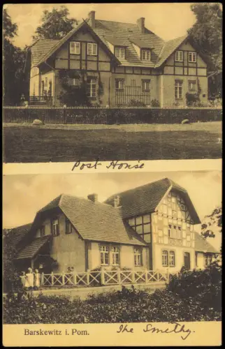 Postcard Barskewitz b. Stargard an der Persante Gebäude 2 Bild 1911