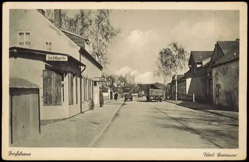 Postcard Berg Dievenow Dziwnów West, Dorfstraße - Restaurant 1929