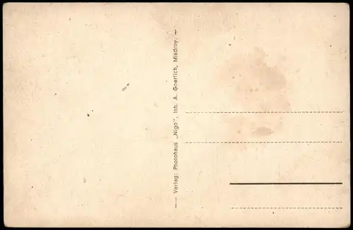 Postcard Berg Dievenow Dziwnów West, Dorfstraße - Restaurant 1929