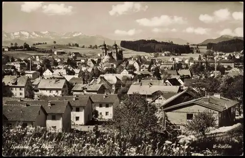 Ansichtskarte Lindenberg (Allgäu) Stadtpartie 1961