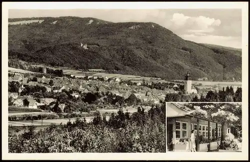 Bad Sooden-Allendorf Panorama-Ansicht mit WALDGASTHAUS AHRENBERG 1950