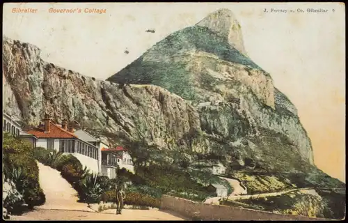 Postcard Gibraltar Gibraltar Governor's Cottage 1909