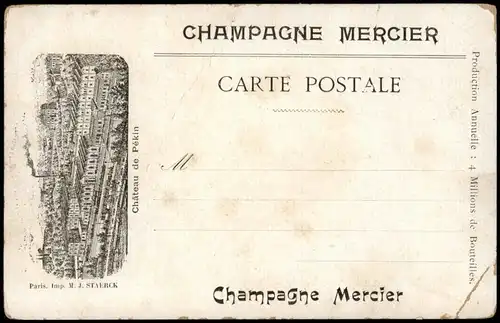 Genf Genève LA PLACE NEUVE EN HIVER Château de Pékin Champanger 1906