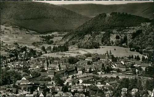 Ansichtskarte Amorbach Panorama-Ansicht, Ort im Odenwald 1971