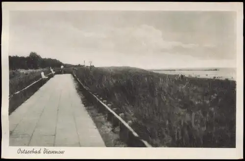 Postcard Berg Dievenow Dziwnów Strandpromenade 1936