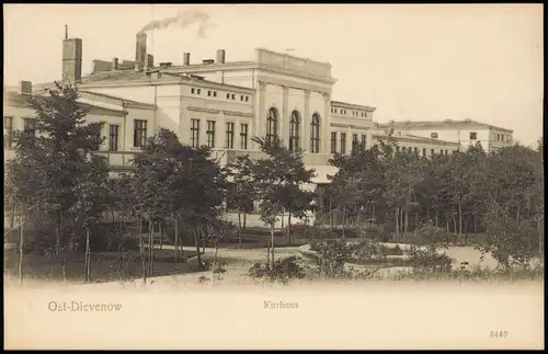 Postcard Berg Dievenow Dziwnów Kurhaus Rückseite - Pommern 1911