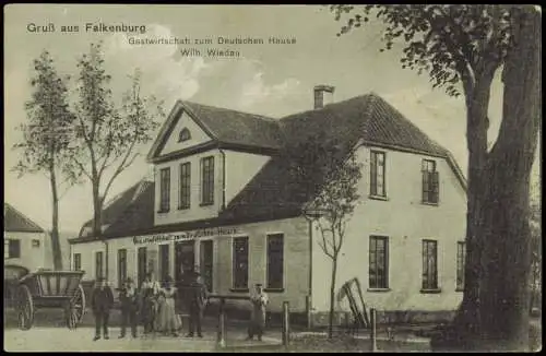 Falkenburg (Pommern) Złocieniec Gastwirtschaft Pommern LK Dramburg 1912