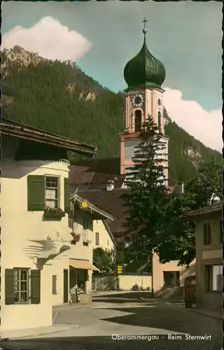 Ansichtskarte Oberammergau Beim Sternwirt - Colorfoto AK 1960