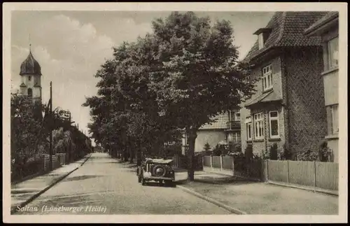 Ansichtskarte Soltau Straßenpartie - Auto 1940